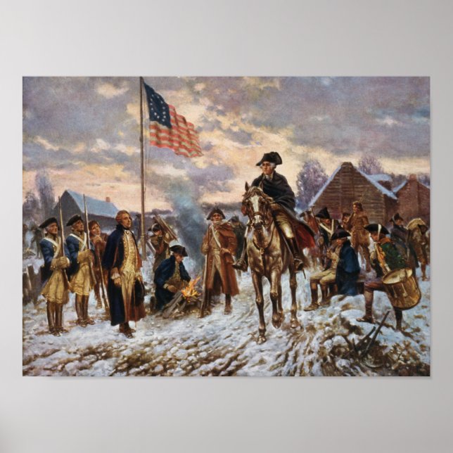 Poster Washington à Valley Forge (Devant)