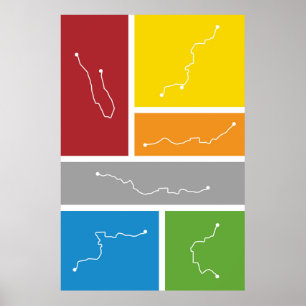 Poster Washington, C.C - palettes de transit