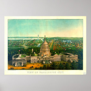 Poster Washington City 1869