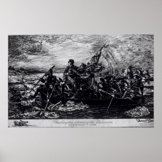 Poster Washington Crossing the Delaware (Devant)