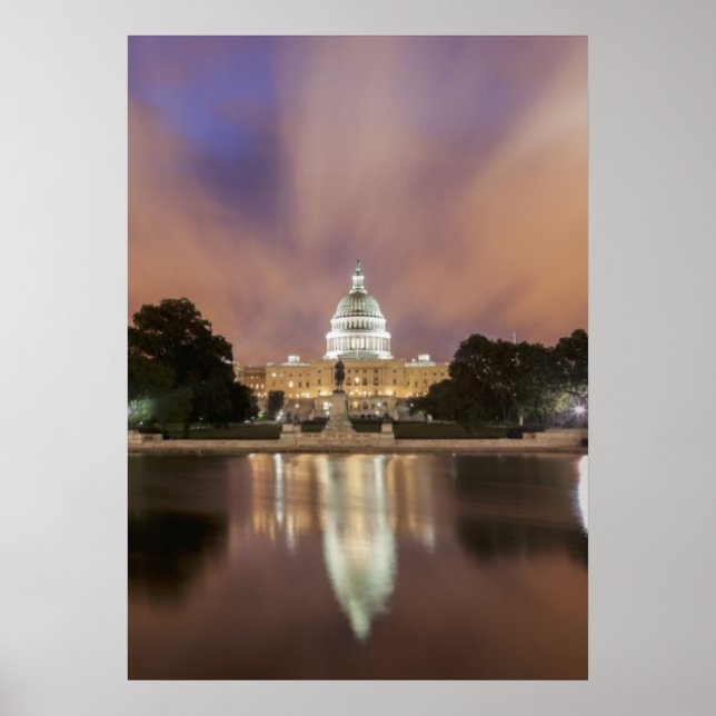 Poster Washington DC, Capitol Building (Devant)