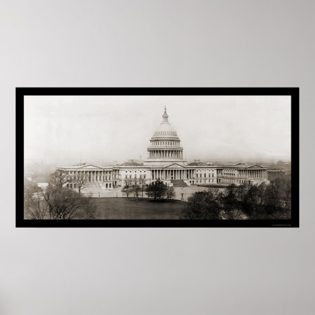 Poster Washington DC Capitol Photo 1906 (Devant)