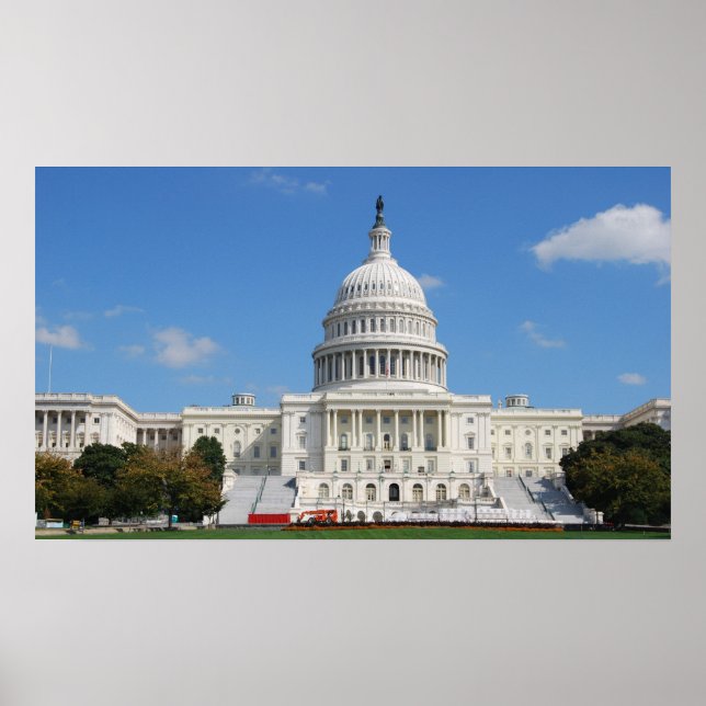 Poster Washington DC Capitol, USA (Devant)