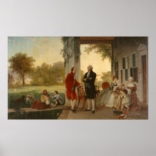 Poster Washington et Lafayette