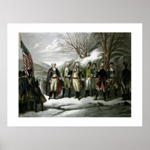 Poster Washington et ses généraux