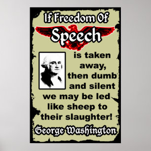 Poster Washington : Liberté d'expression