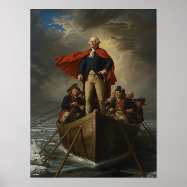 Poster Washington Traversant le Delaware - 1776 (Devant)