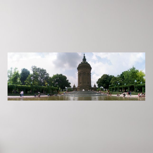 Poster Wassertraum Mannheim, Allemagne (Devant)