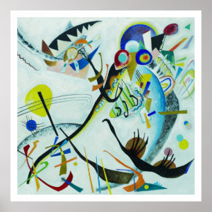 Poster Wassily Kandinsky 1921 Segment bleu