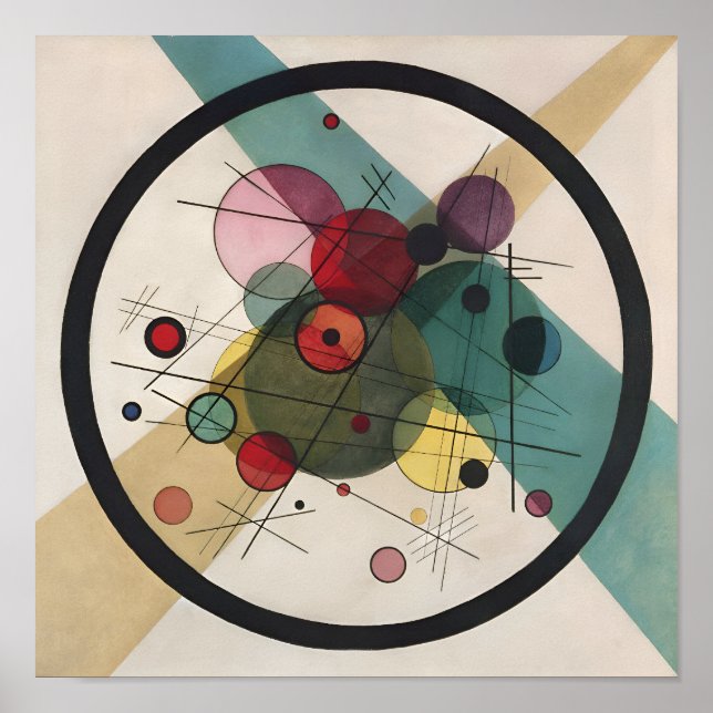 Poster Wassily Kandinsky Cercles Dans Un Cercle (Devant)