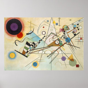 Poster Wassily Kandinsky-Composition IV 1911-Abstraite