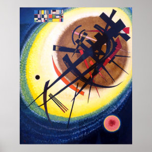 Poster Wassily Kandinsky dans l'ovale brillant