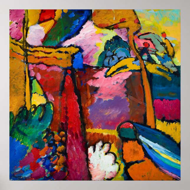 Poster Wassily Kandinsky : Etude pour l'improvisation V (Devant)