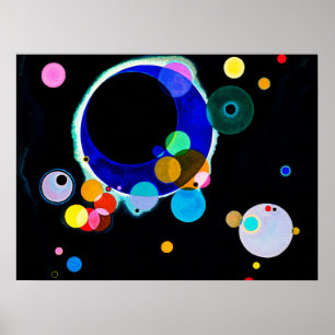 Poster Wassily Kandinsky - Plusieurs cercles