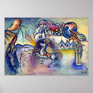 Poster Wassily Kandinsky - Saint Georges & Les Cavaliers