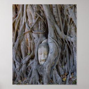 Poster Wat Mahathat Bouddha Head