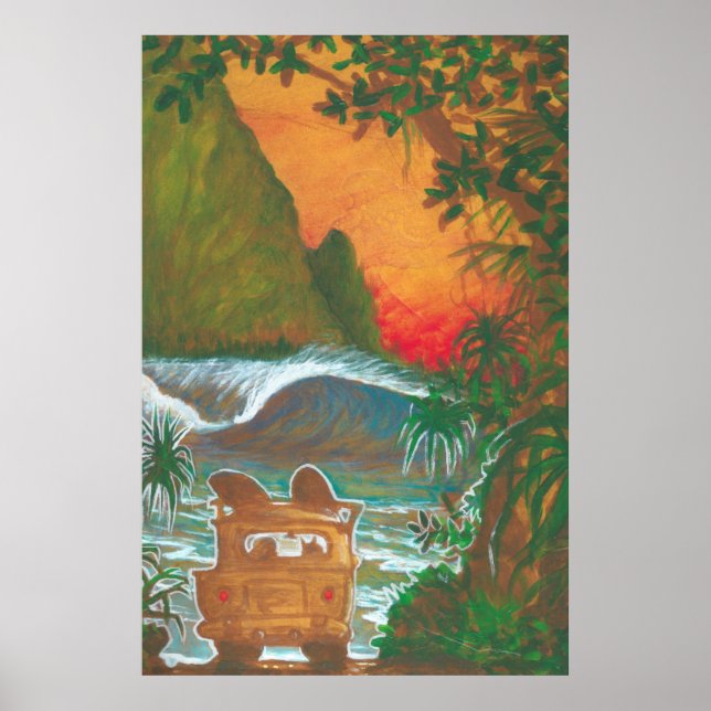 Poster Watching the Sunset Man (Devant)