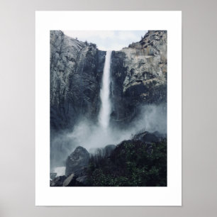 Poster Water Falls Bridalveil Yosemite Photographie coule