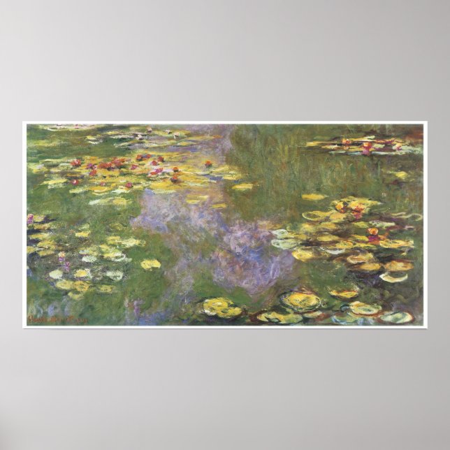Poster Water-Lilies, 1915; huile sur toile (Devant)