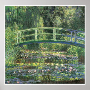 Poster Water Lilies and Japanese Bridge, 1899