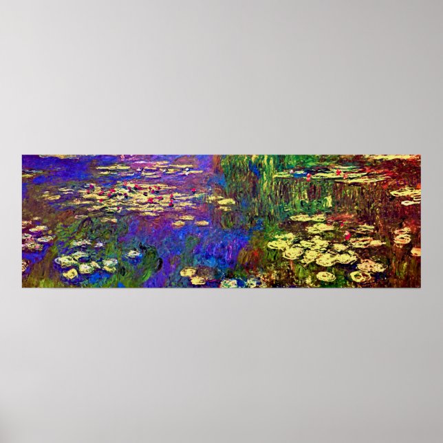 Poster Water Lilies by Claude Monet (Devant)