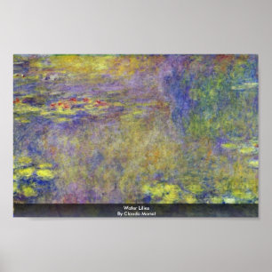 Poster Water Lilies  By Claude Monet