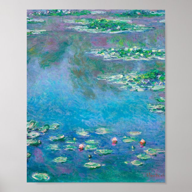 Poster Water Lilies by Claude Monet (Devant)