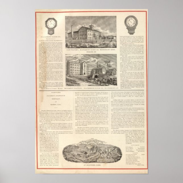 Poster Waterbury Clock Company (Devant)
