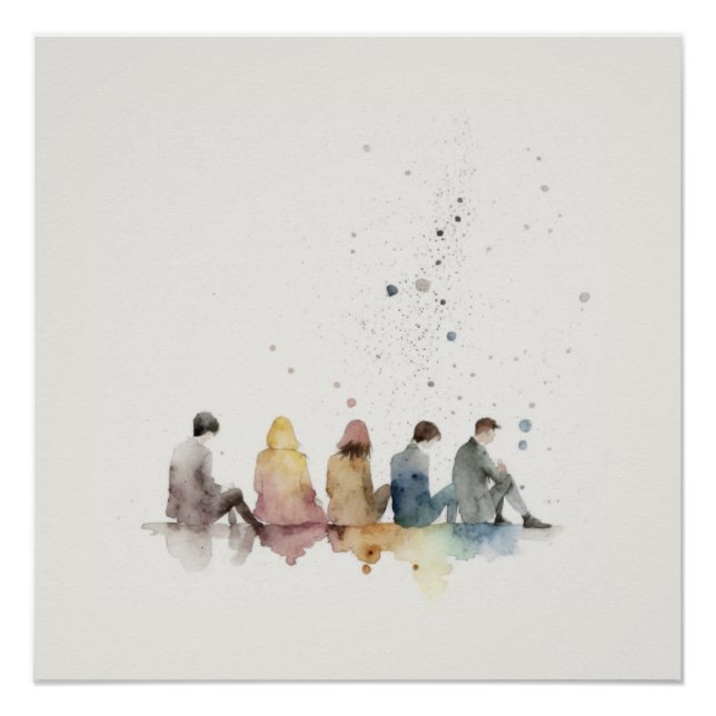Poster Watercolor, art (Devant)