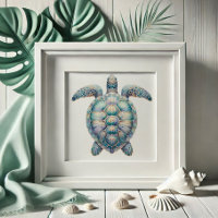 Watercolor Sea Turtle Art