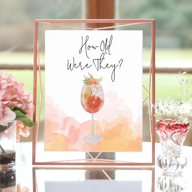 Poster Watercolor Spritz Fête des mariées Jeu (Créateur téléchargé)
