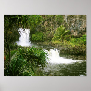 Poster Waterfall1 hawaïen