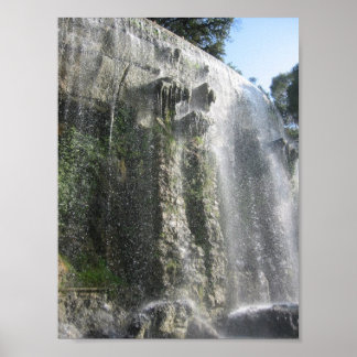 Poster Waterfall in Nice, France
