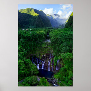 Poster Waterfalls Grand Galet Falls
