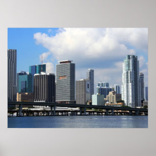 Poster Waterfront view of Miami
