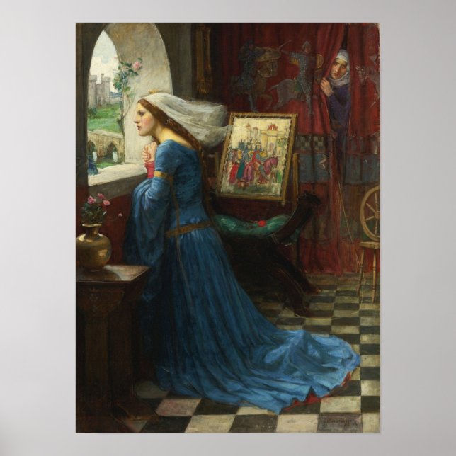 Poster Waterhouse - Fair Rosamund 1916 (Devant)