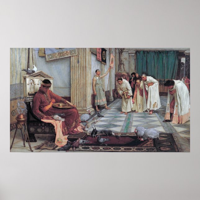 Poster Waterhouse - Les Favoris De L'Empereur Honorius (Devant)