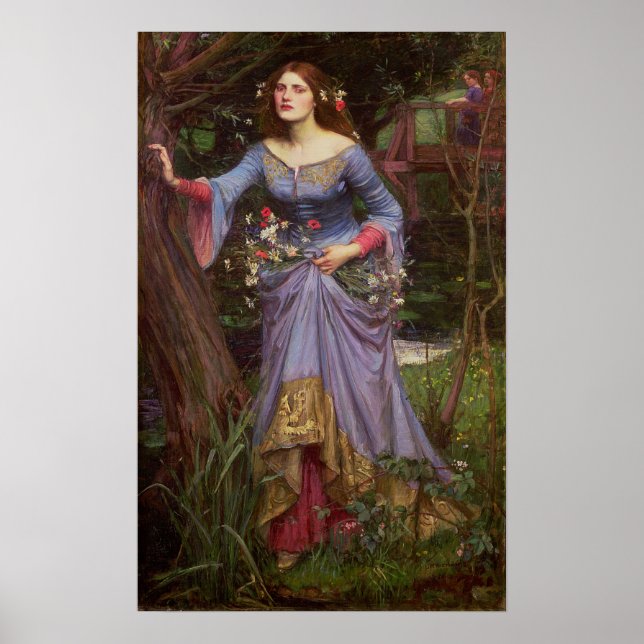 Poster Waterhouse - Ophelia 1910 (Devant)