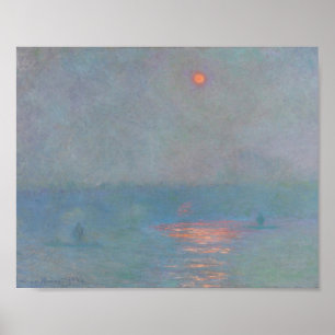 Poster Waterloo Bridge Sunlight Effect in Fog Monet