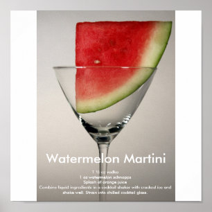 Poster Watermelon Martini