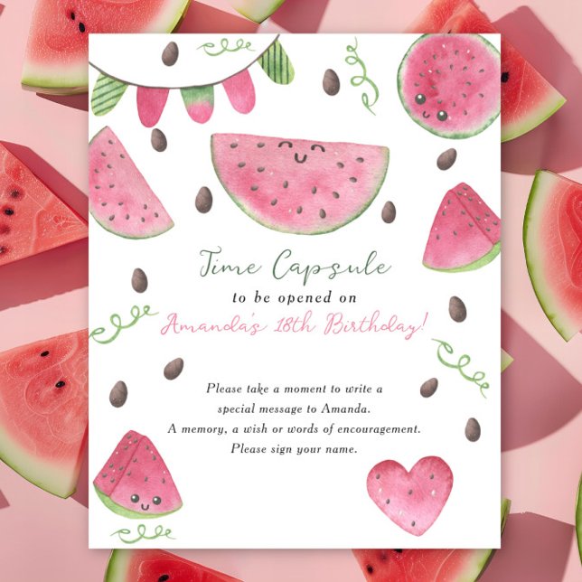 Poster Watermelons Time Capsule 1er anniversaire (Créateur téléchargé)