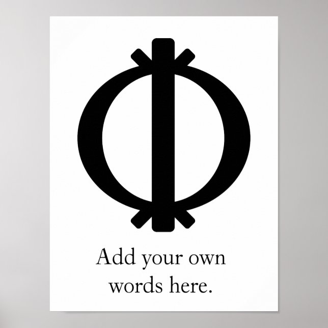 Poster Wawa Aba | Symbole de résistance et de résistance (Devant)
