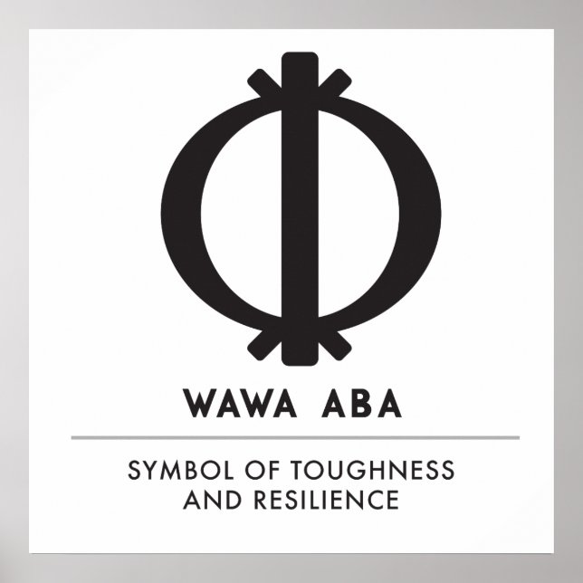 Poster Wawa Aba | Symbole de résistance et de résistance (Devant)