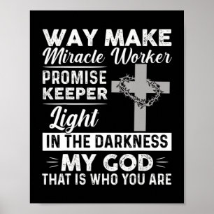Poster Waymaker Miracle Worker Promesse Keeper Light Jesu