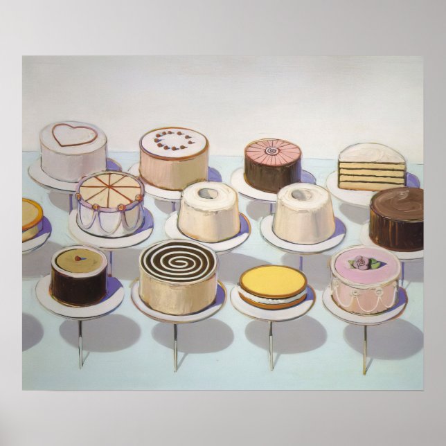 Poster wayne thiebaud - gâteaux 1963 (Devant)