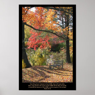 Poster Wayside seat - Scripture Print