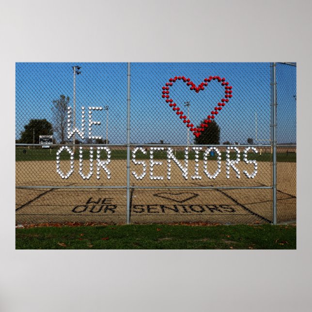Poster We Love Our Seniors photo couleur (Devant)