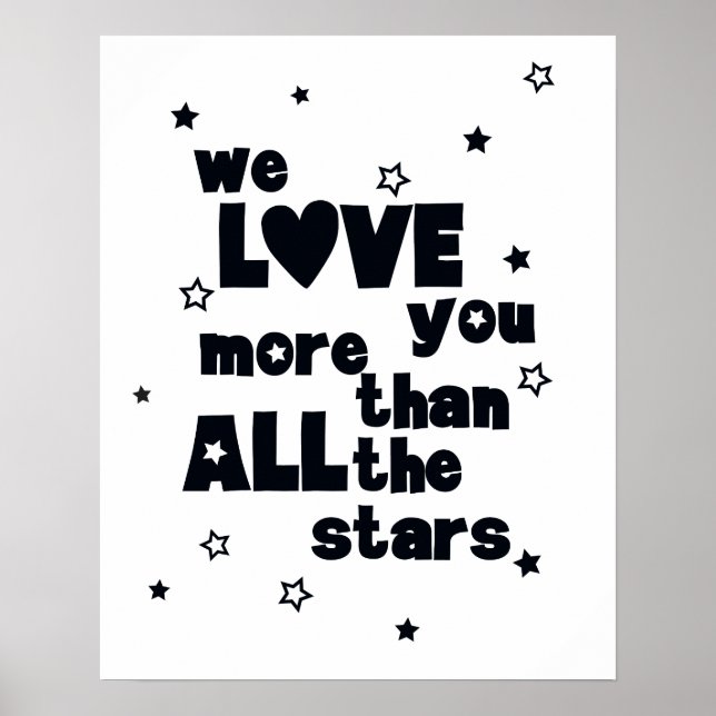 Poster We LOVE you Nursery (Devant)