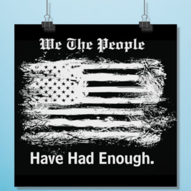 Poster We The People Distressed Flag (Créateur téléchargé)