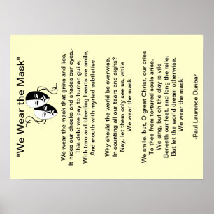 Poster "We Wear the Mask"